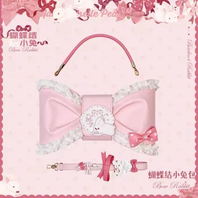 Mademoiselle Pearl Bow Rabbit Bowknot Bag(Reservation/Full Payment Without Shipping)